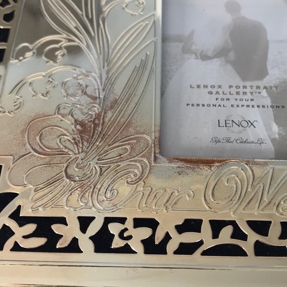 Lenox Our Wedding silver plate photo album for 4x6 - Picture 4 of 16